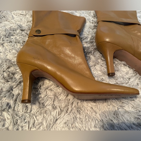 vintage leather heeled boots - Picture 3 of 14